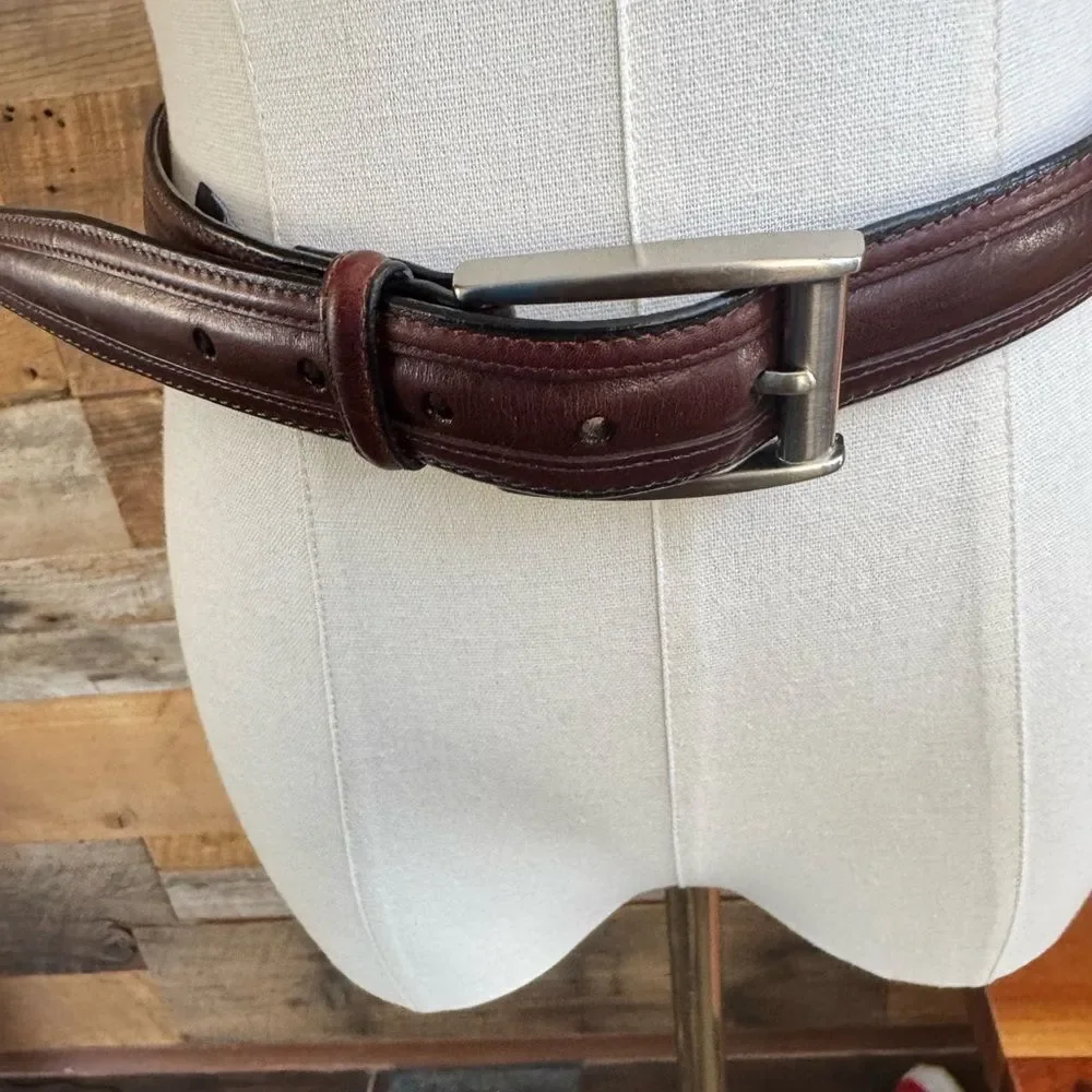 Brighton Full Grain Leather Belt E1508 | Size 40 | Handcrafted USA
